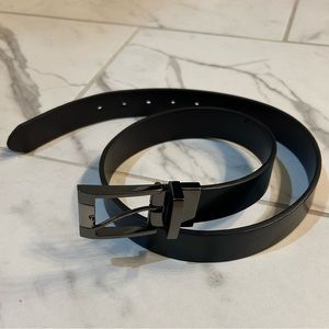 Leather Black/Brown Reversible Belt